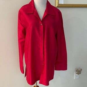 Charter Club Scarlet Button-Up Blouse